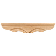 Hardware Resources 11-3/8" W x 1-3/4" D x 2-1/4" H Maple Middle Rounded Pedestal Foot