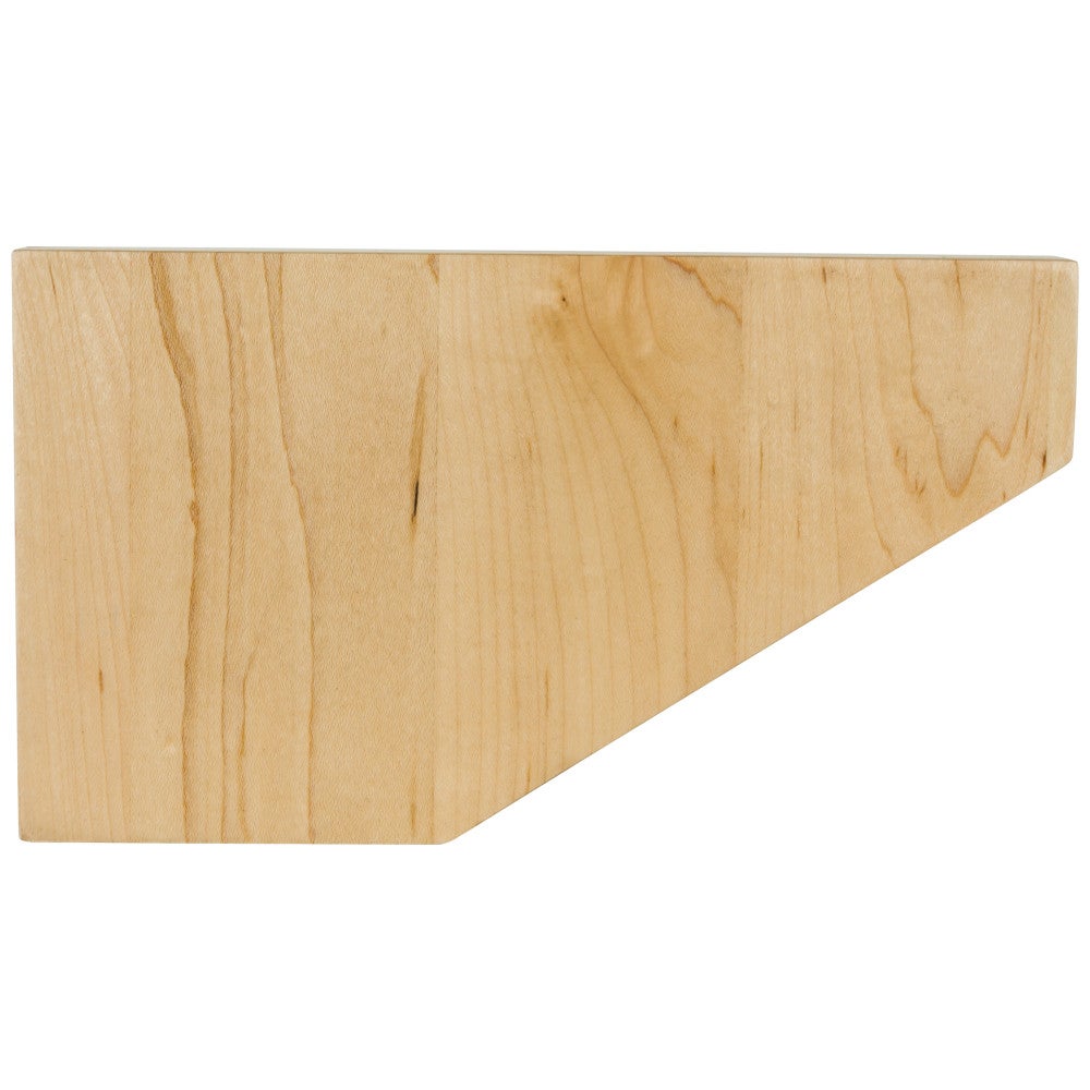 Hardware Resources 8" W x 7/8" D x 4-1/2" H Rubberwood Shaker Pedestal Foot