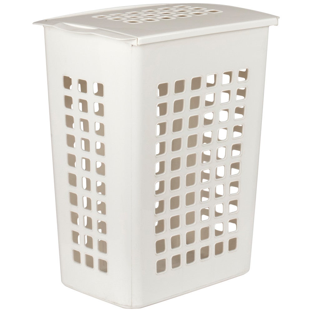 Hardware Resources Plastic Laundry Hamper with Lid