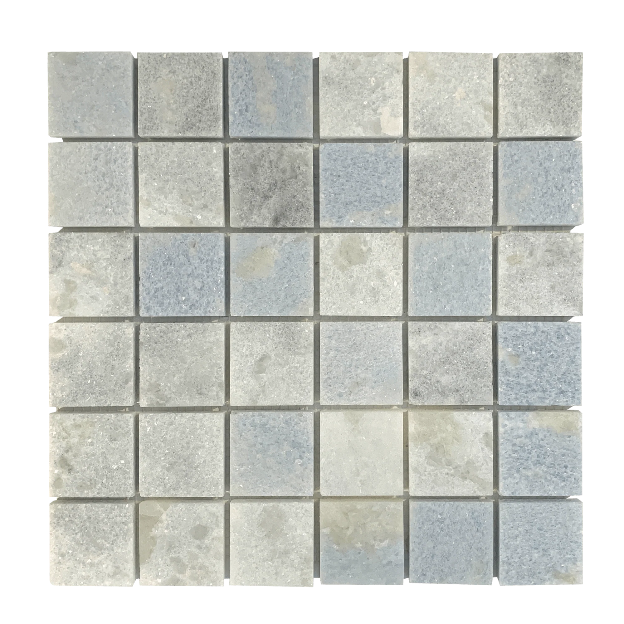 Blue Celeste Marble Mosaic Polished Square 2"x2"