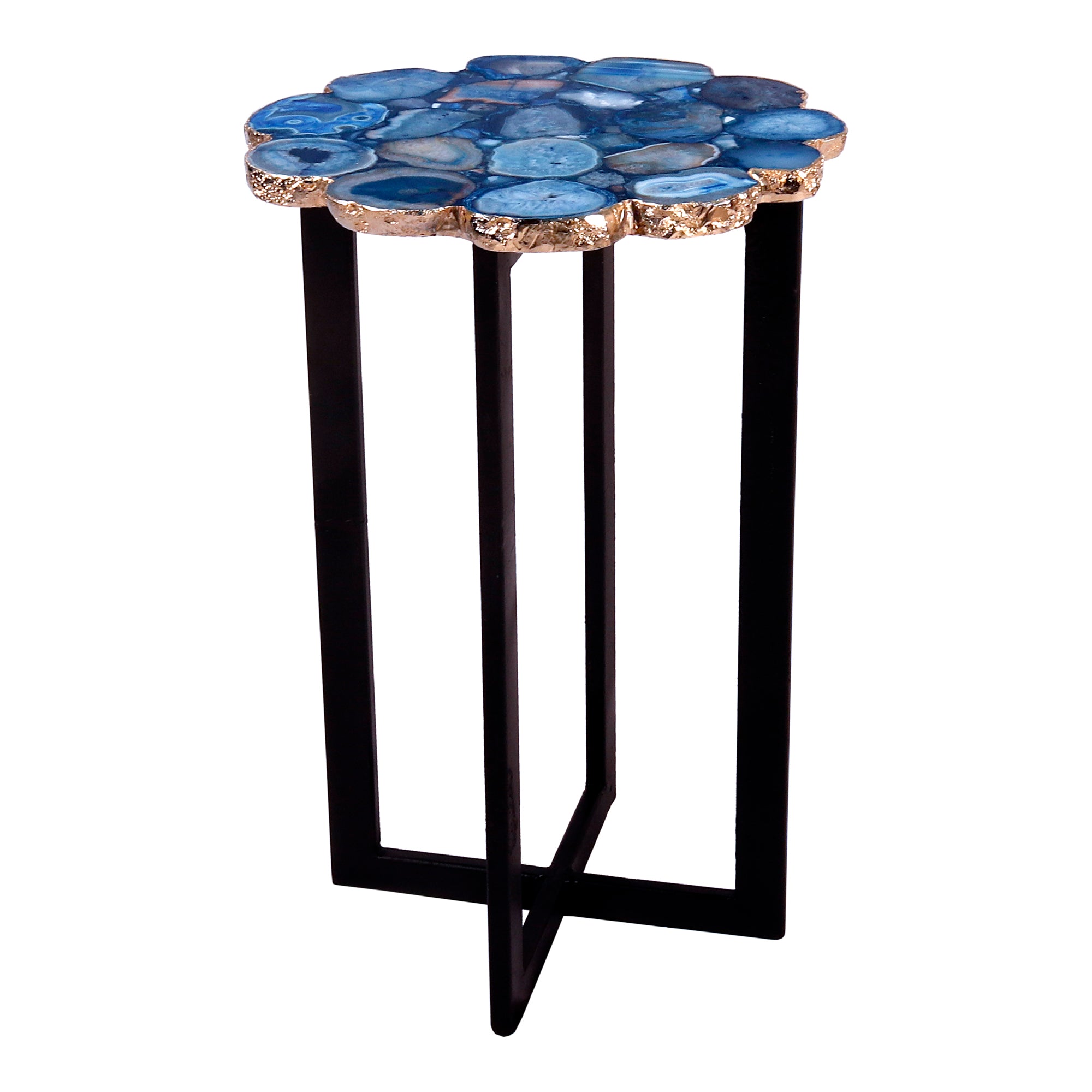 Moes Azul Agate Accent Table Blue PJ-1011-26