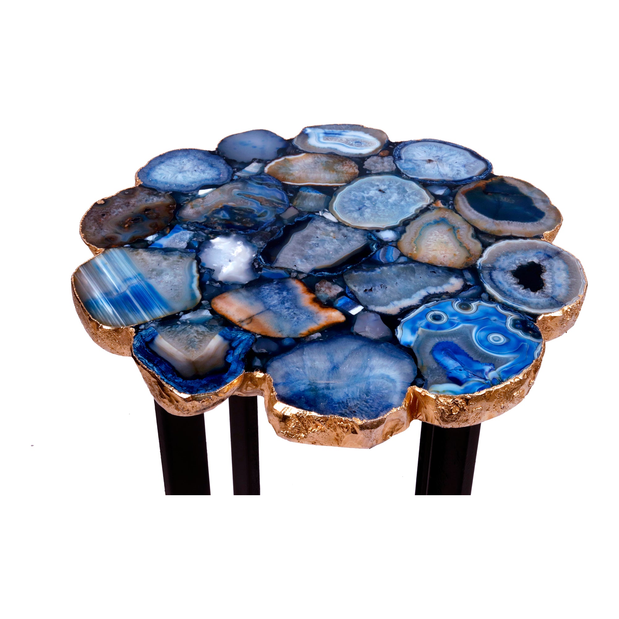 Moes Azul Agate Accent Table Blue PJ-1011-26