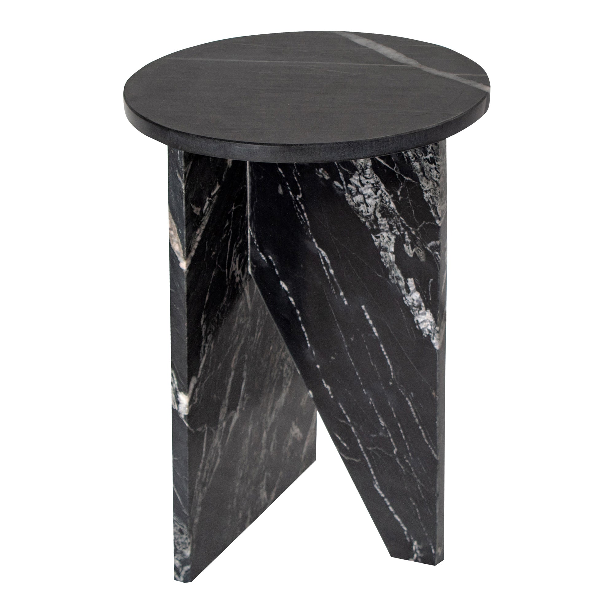 Moes Grace Accent Table Black Marble PJ-1021-02