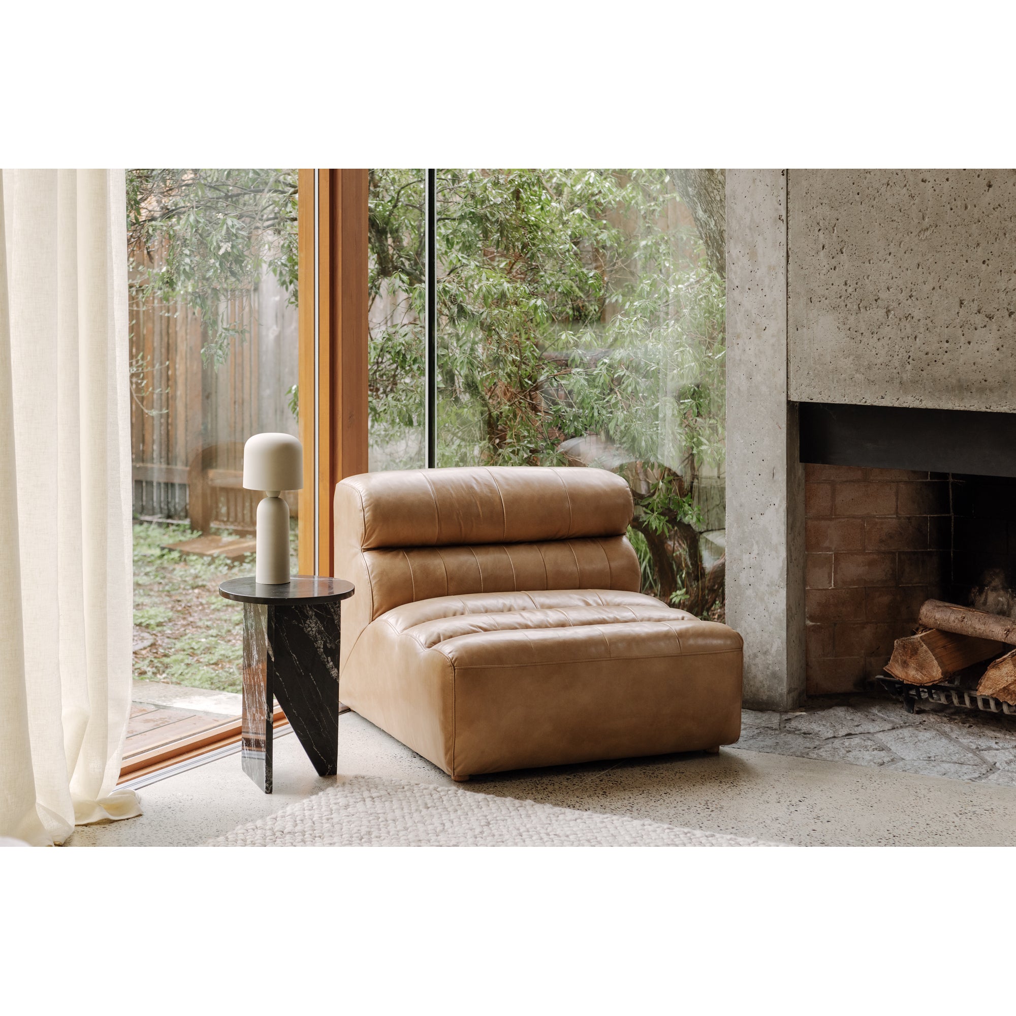 Moes Grace Accent Table Black Marble PJ-1021-02