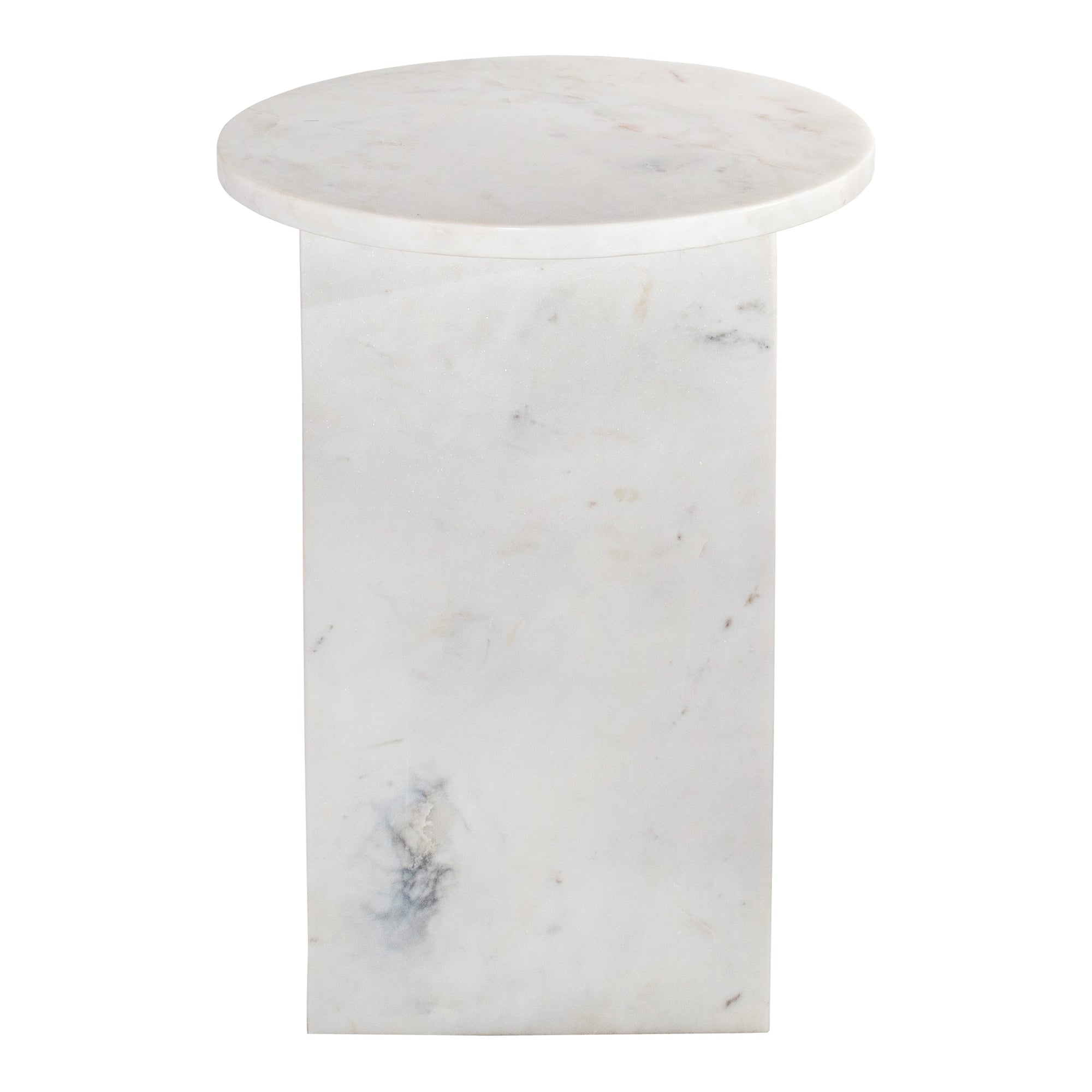 Moes Grace Accent Table White Marble PJ-1021-18