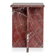 Moes Blair Accent Table Rosso Levanto Marble PJ-1024-06