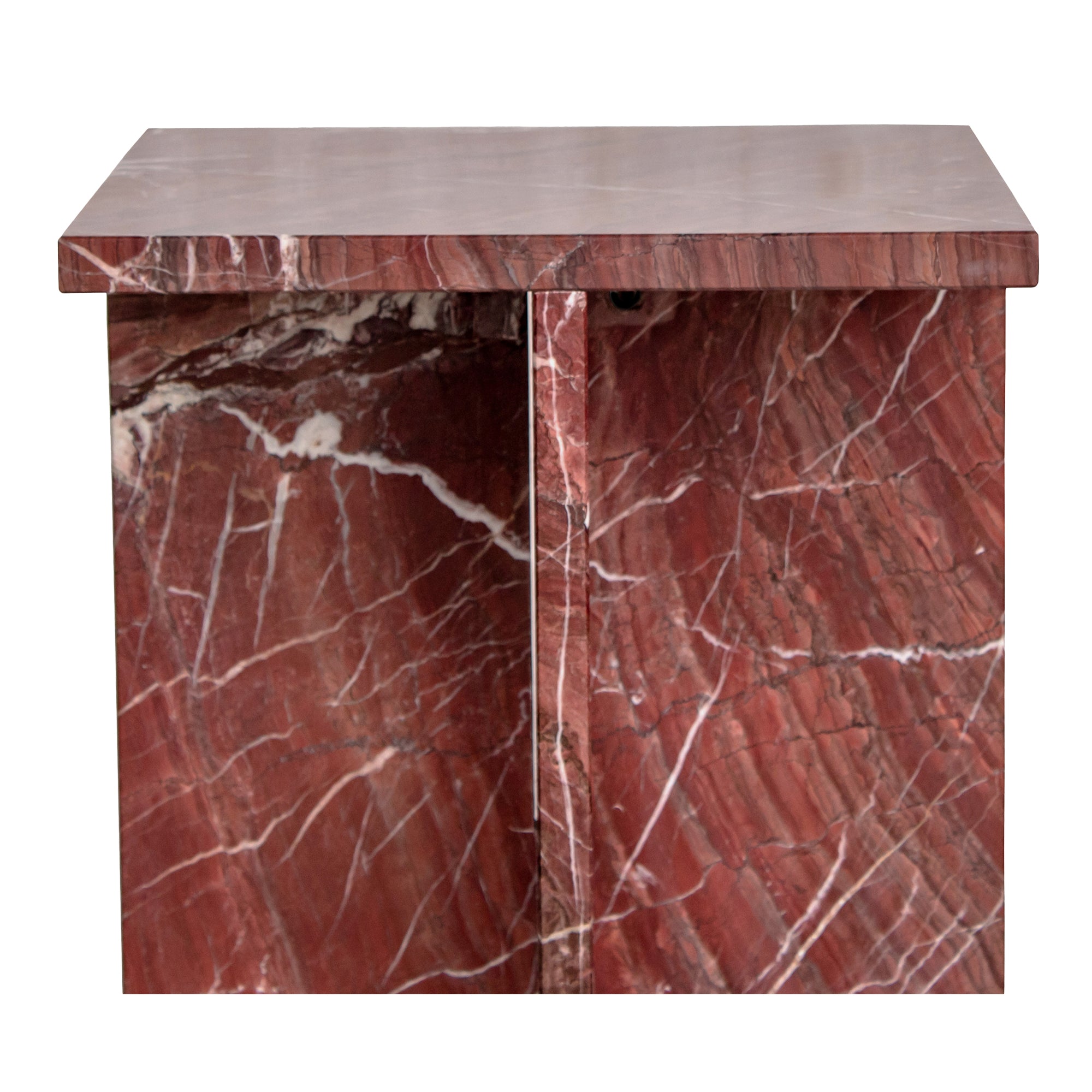 Moes Blair Accent Table Rosso Levanto Marble PJ-1024-06