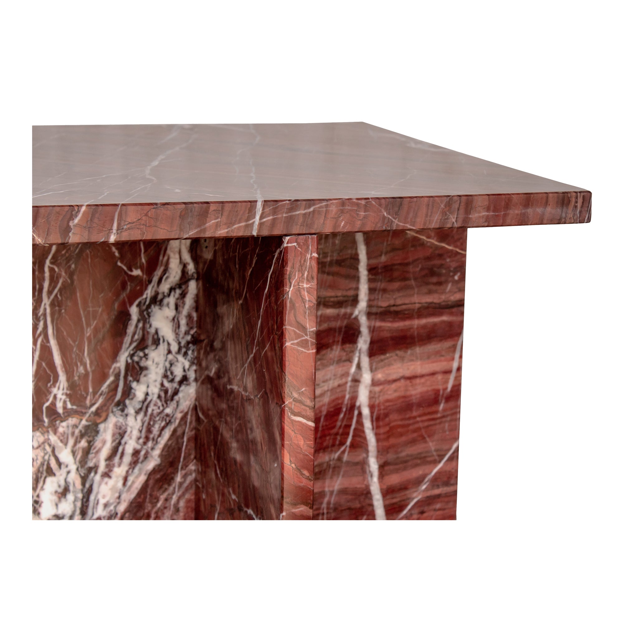 Moes Blair Accent Table Rosso Levanto Marble PJ-1024-06