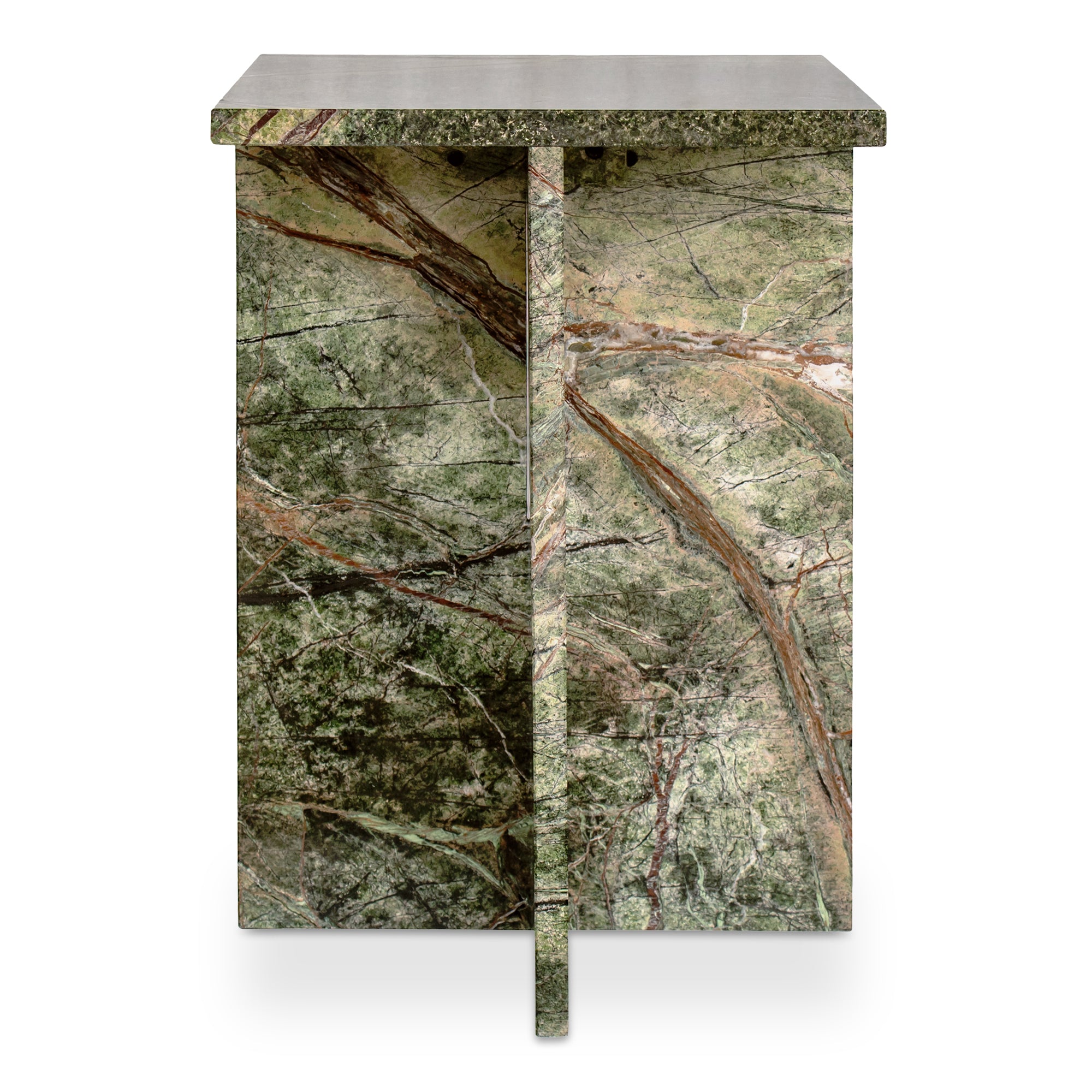 Moes Blair Accent Table Rainforest Green Marble PJ-1024-27