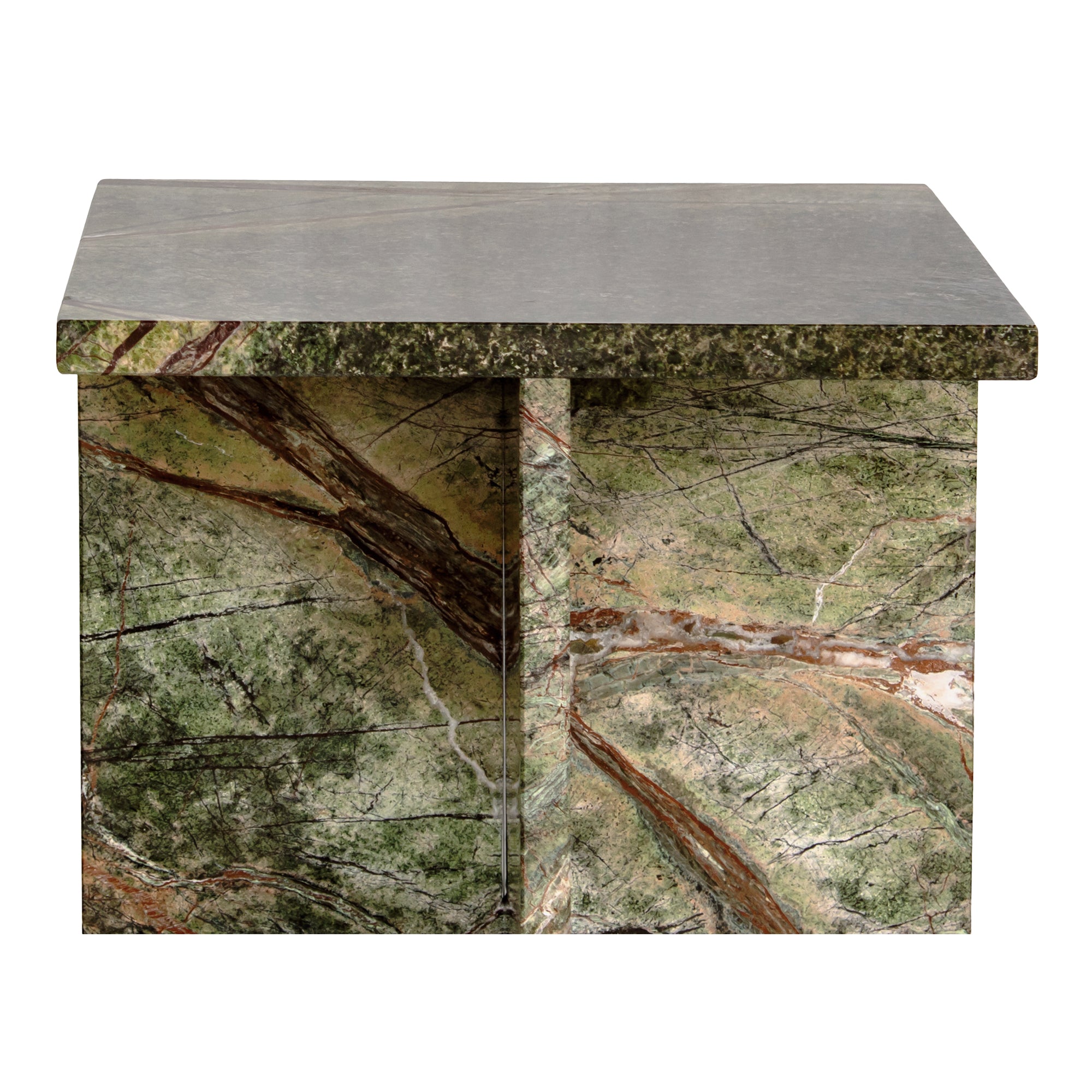 Moes Blair Accent Table Rainforest Green Marble PJ-1024-27