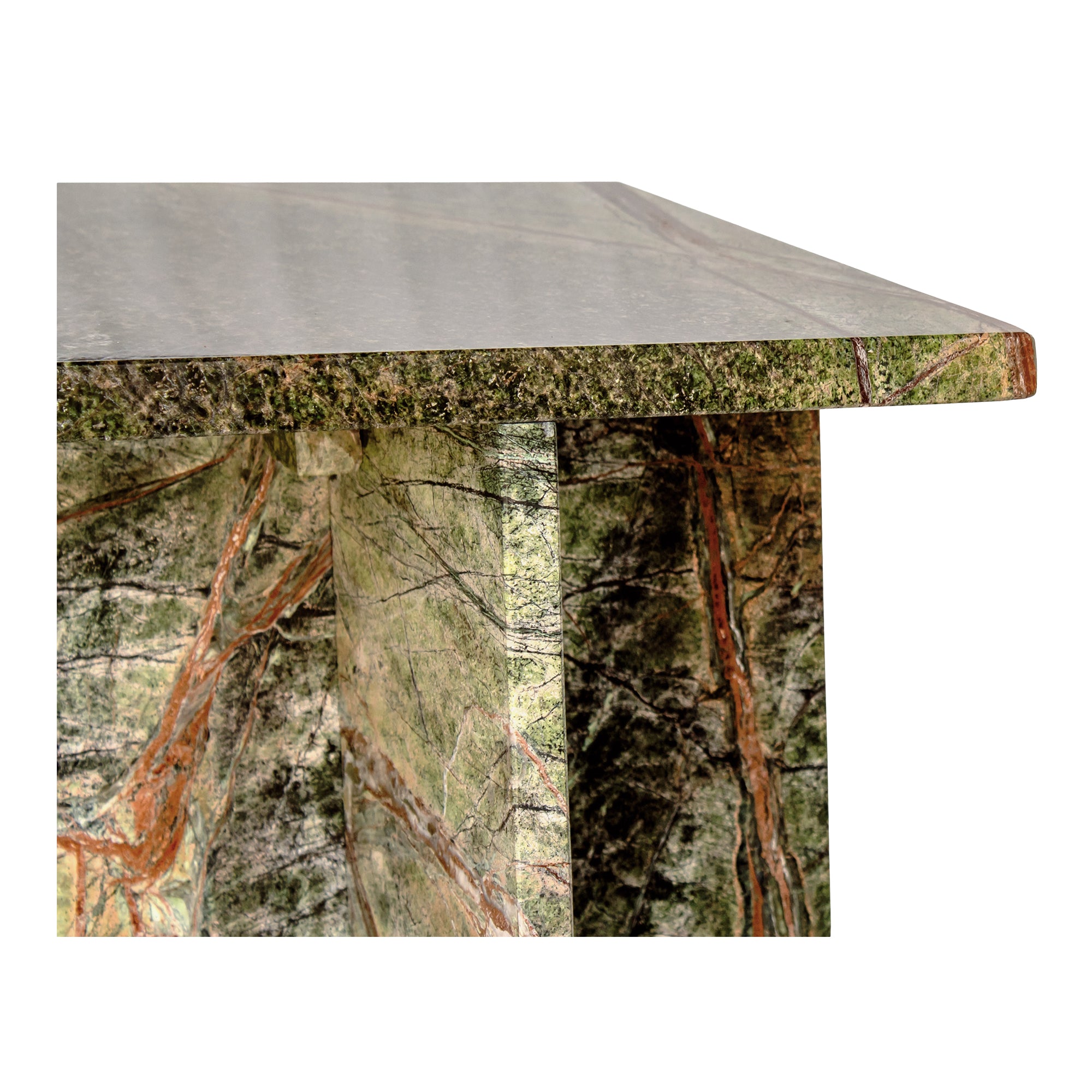 Moes Blair Accent Table Rainforest Green Marble PJ-1024-27