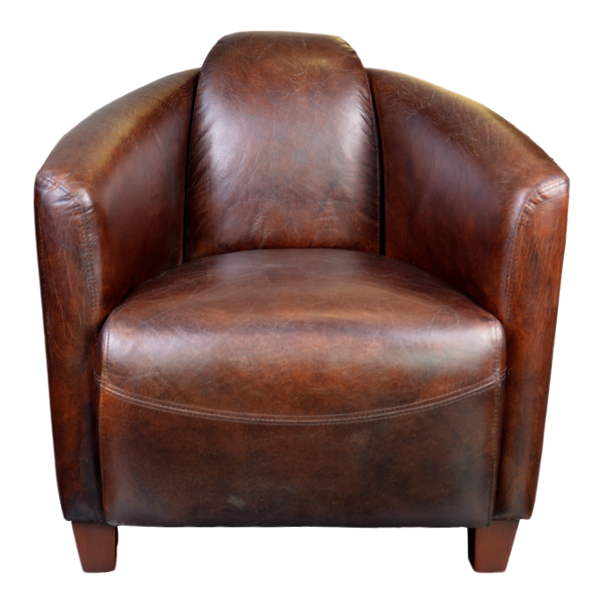 Moes Salzburg Club Chair Dark Brown Leather PK-1000-20