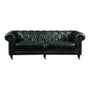 Moes Birmingham Sofa Black Leather PK-1007-02