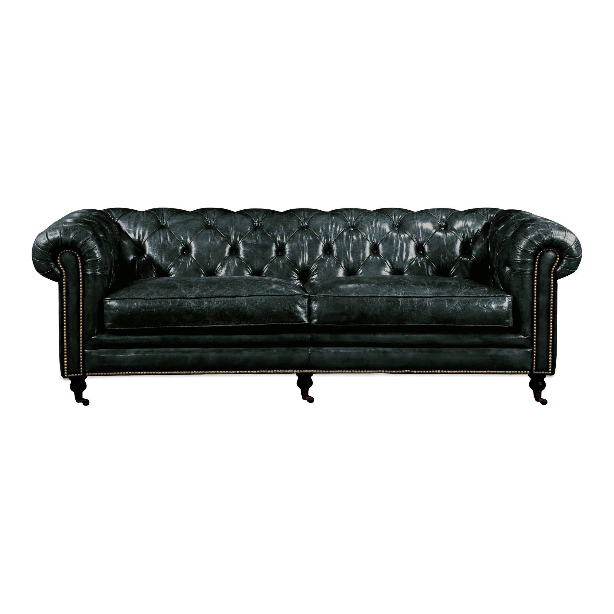 Moes Birmingham Sofa Black Leather PK-1007-02