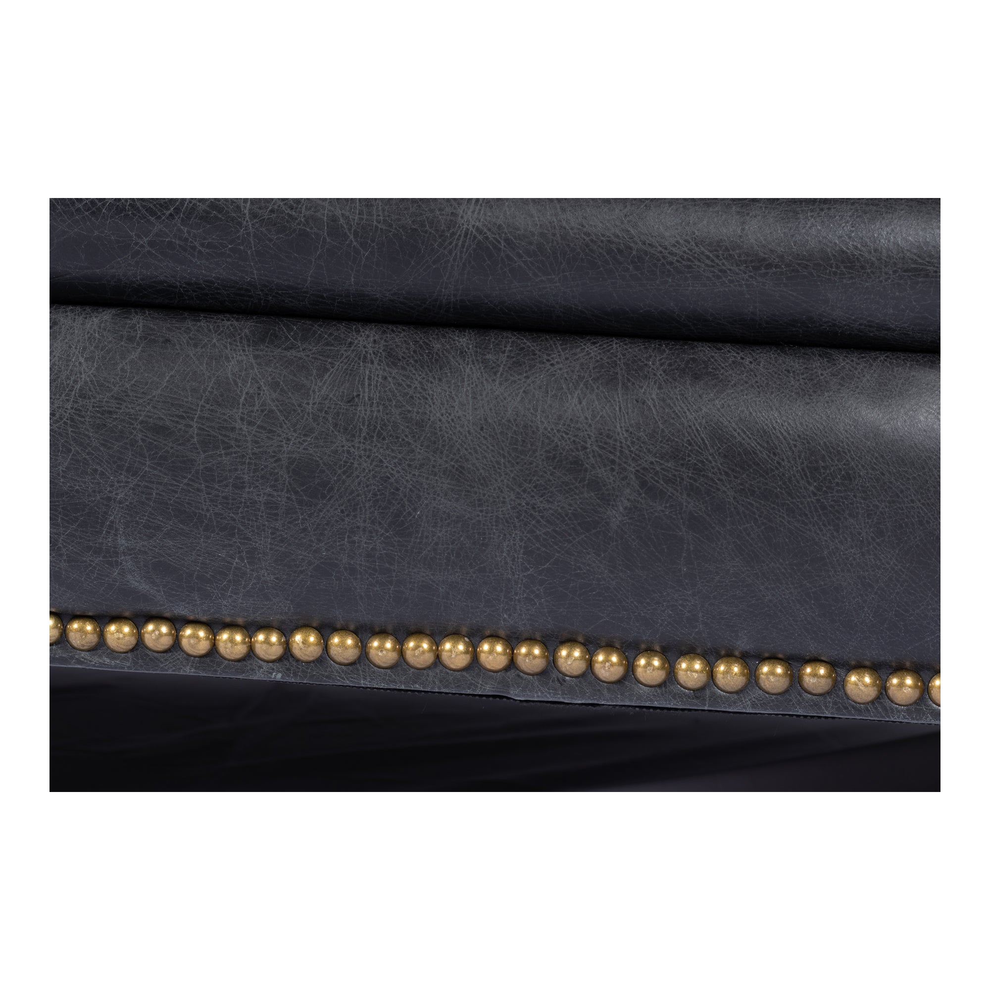 Moes Birmingham Sofa Black Leather PK-1007-02