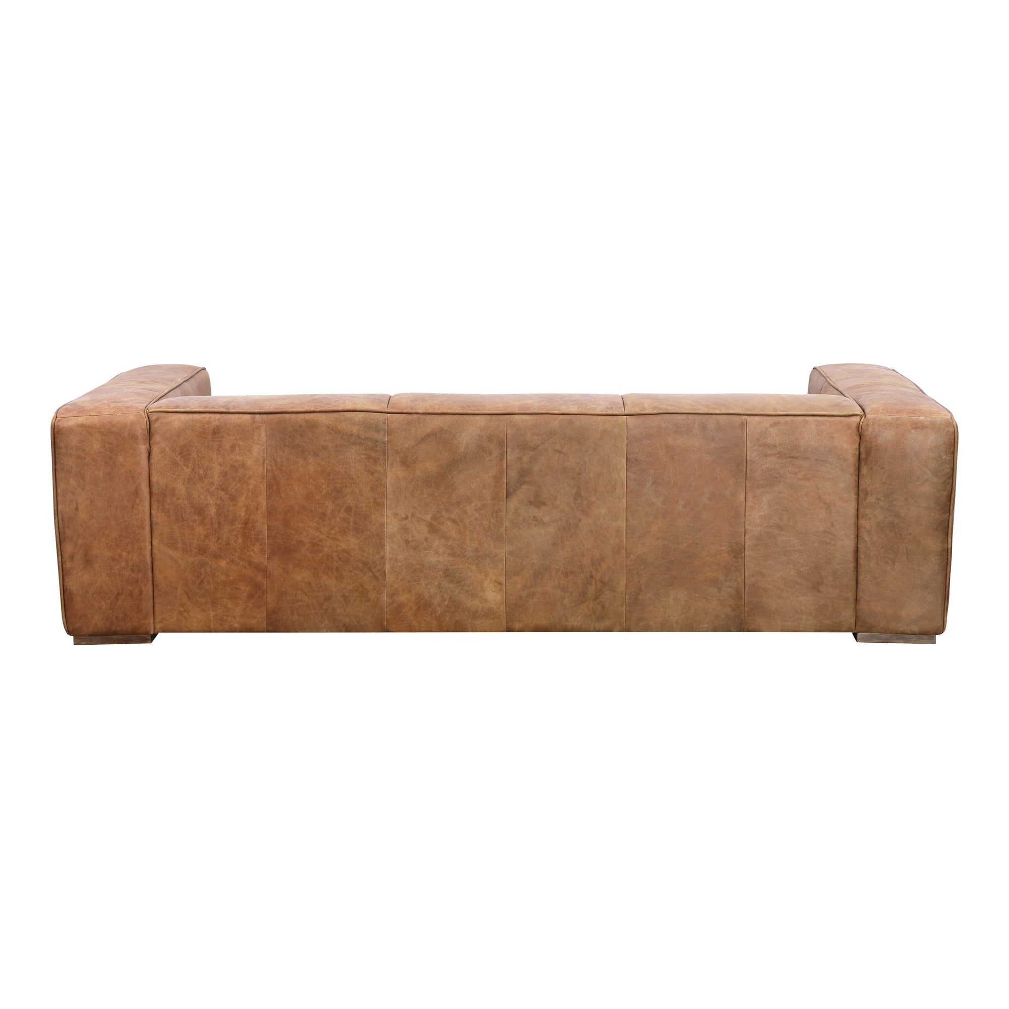 Moes Bolton Sofa Open Road Brown Leather PK-1008-14