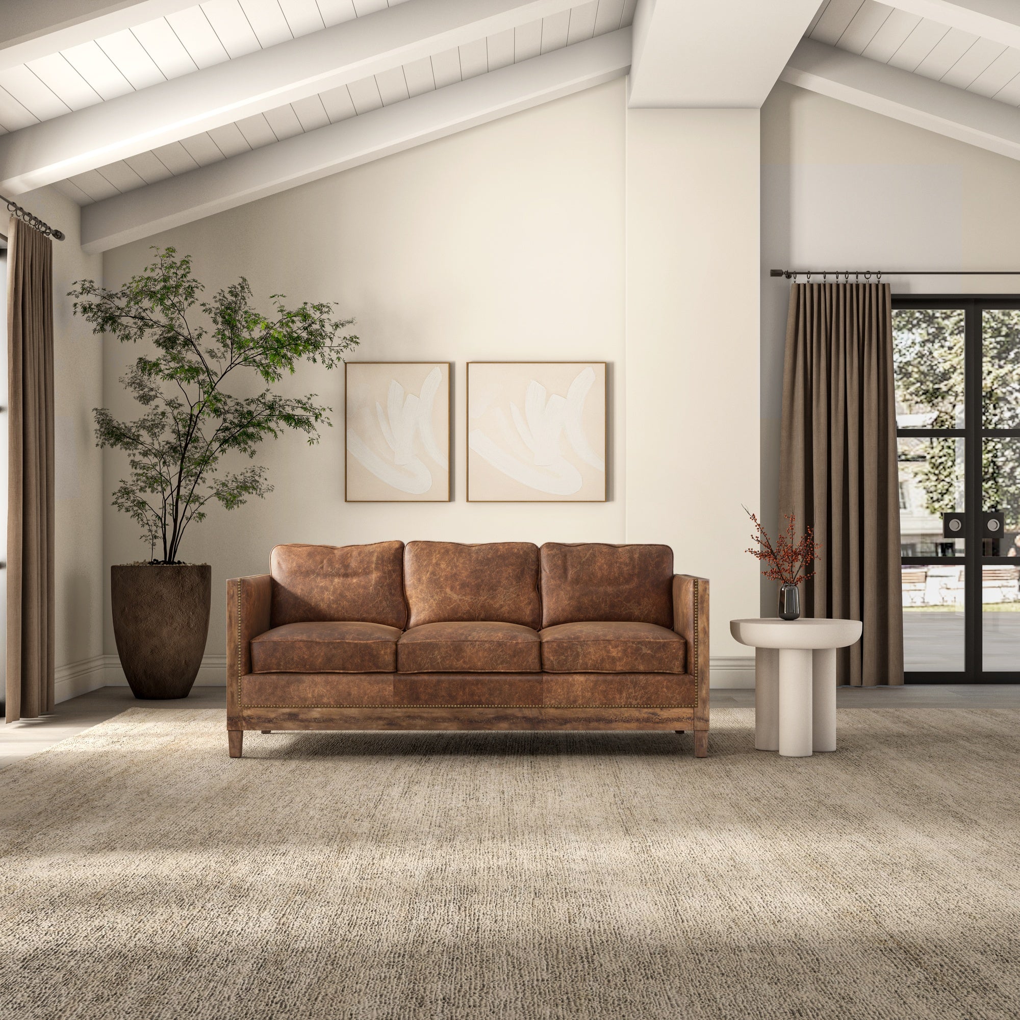 Moes Darlington Sofa Light Brown PK-1031-03