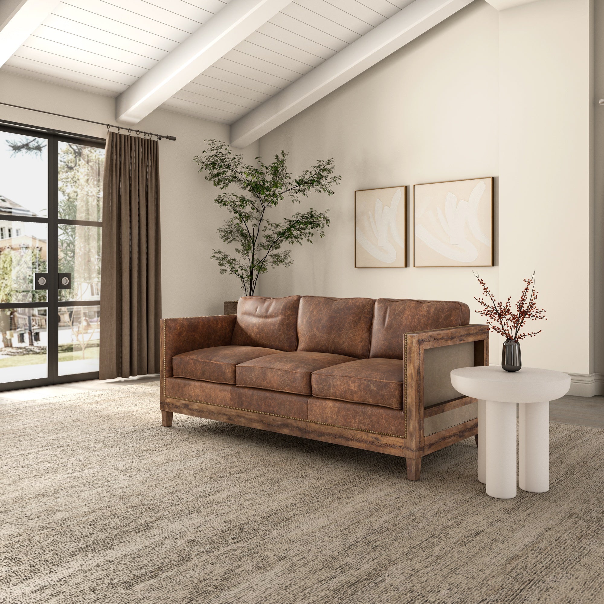 Moes Darlington Sofa Light Brown PK-1031-03