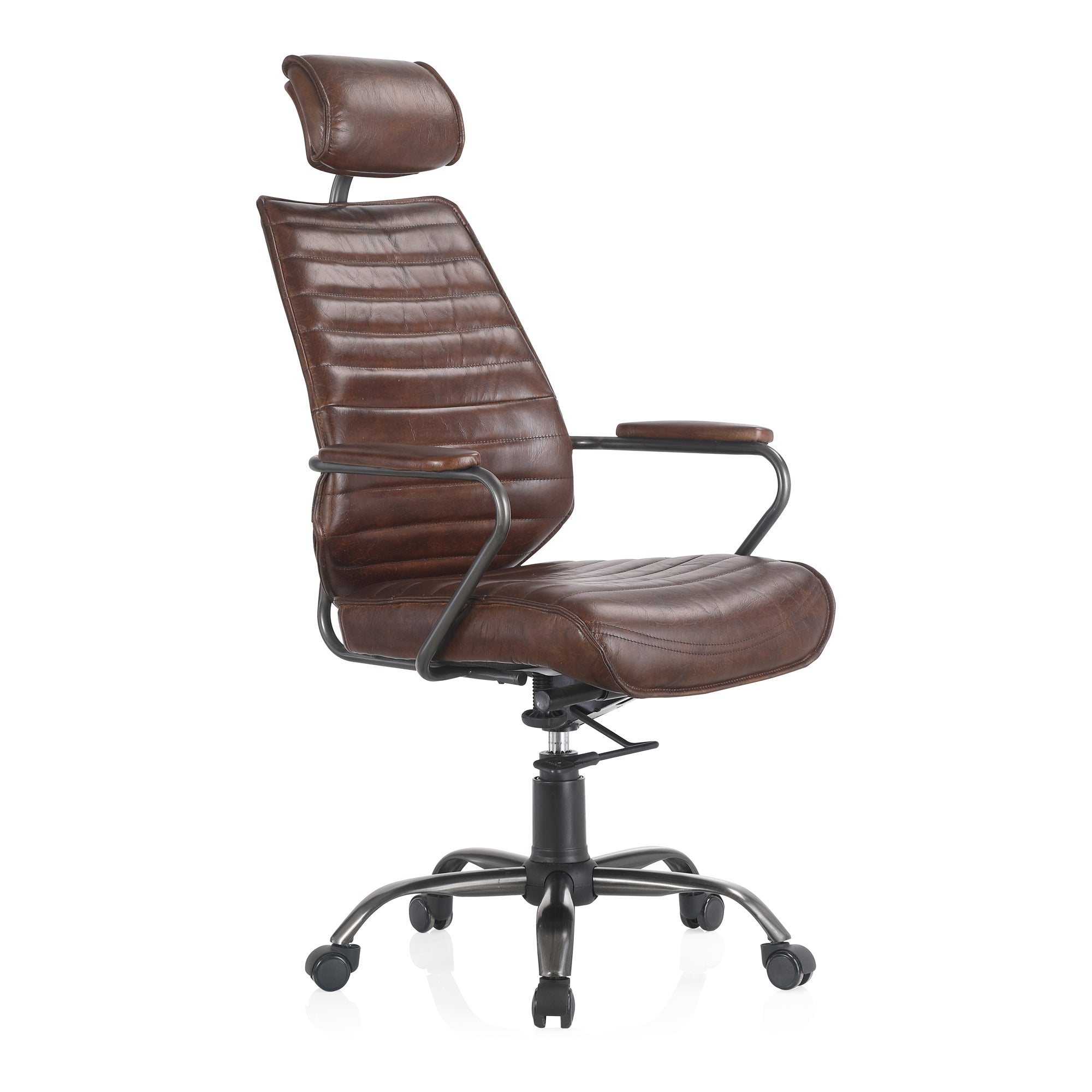 Moes Executive Office Chair Dark Brown Leather PK-1081-20