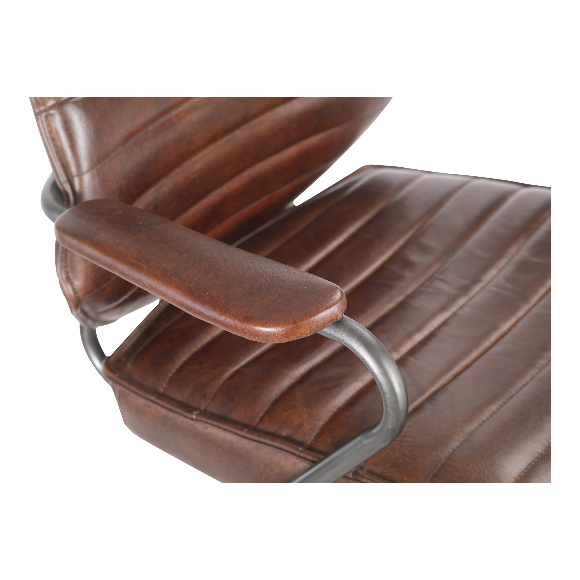 Moes Executive Office Chair Dark Brown Leather PK-1081-20