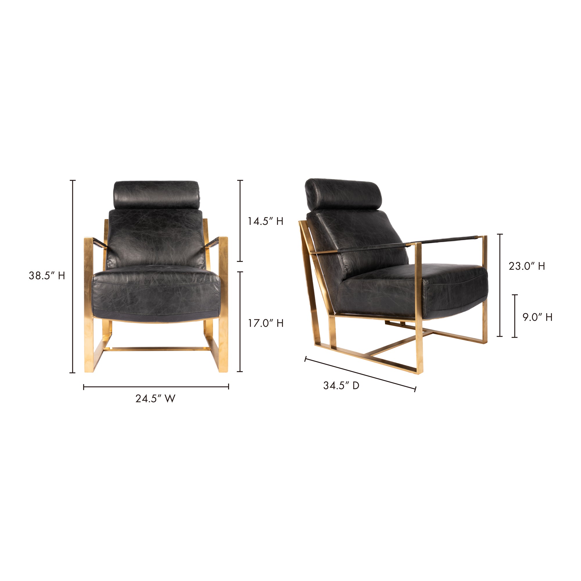 Moes Paradiso Chair Black PK-1083-02