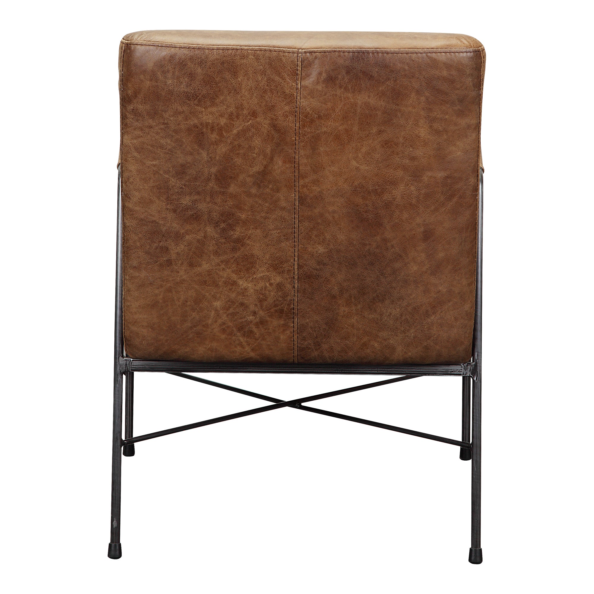 Moes Dagwood Leather Armchair Open Road Brown PK-1089-14