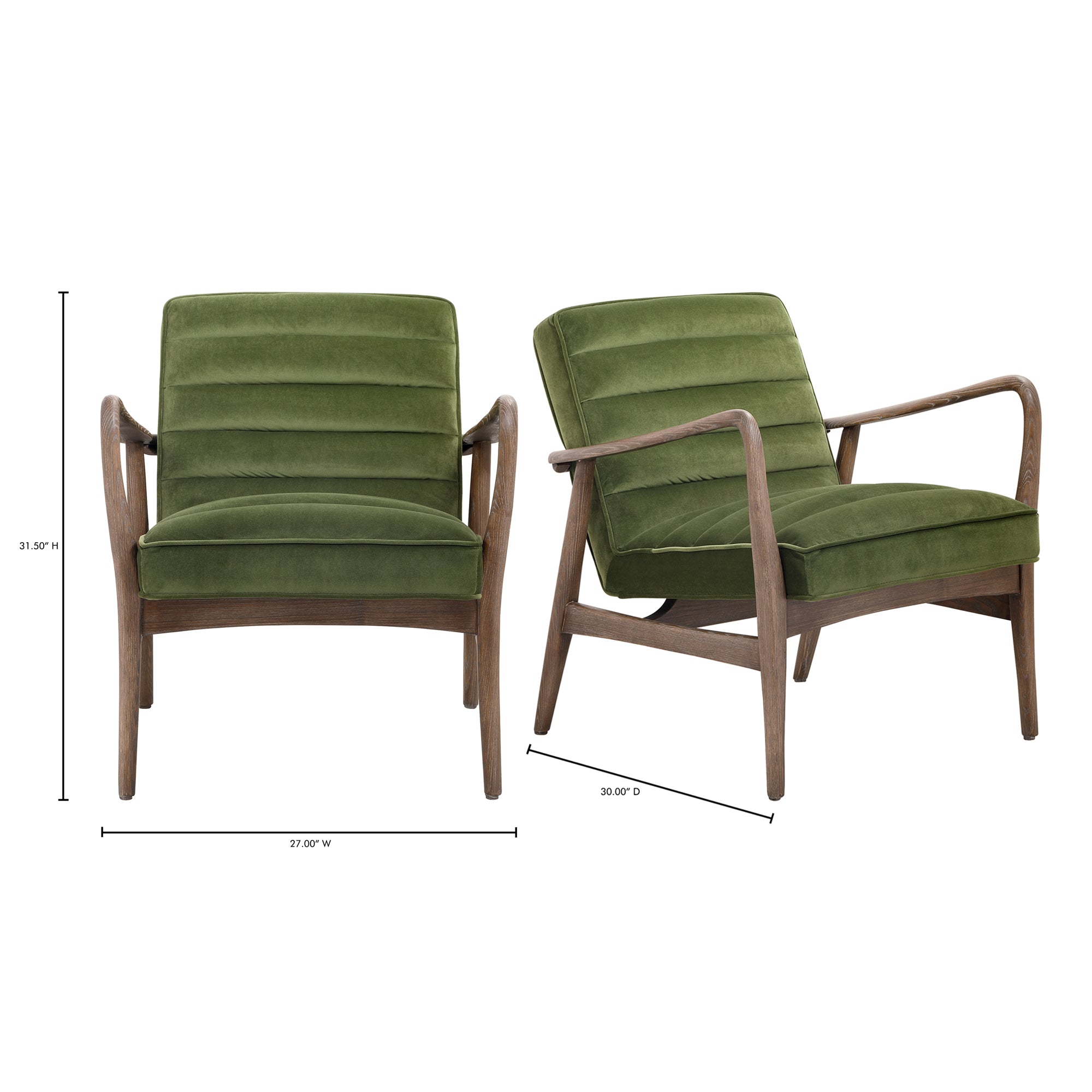 Moes Anderson Armchair Dark Ivy PK-1098-27