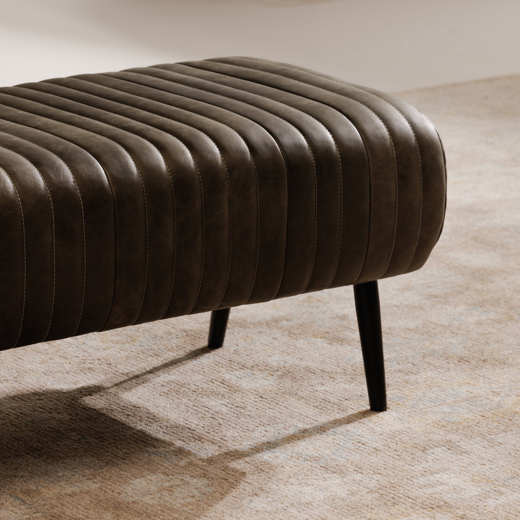 Moes Endora Bench Charred Olive PK-1105-16
