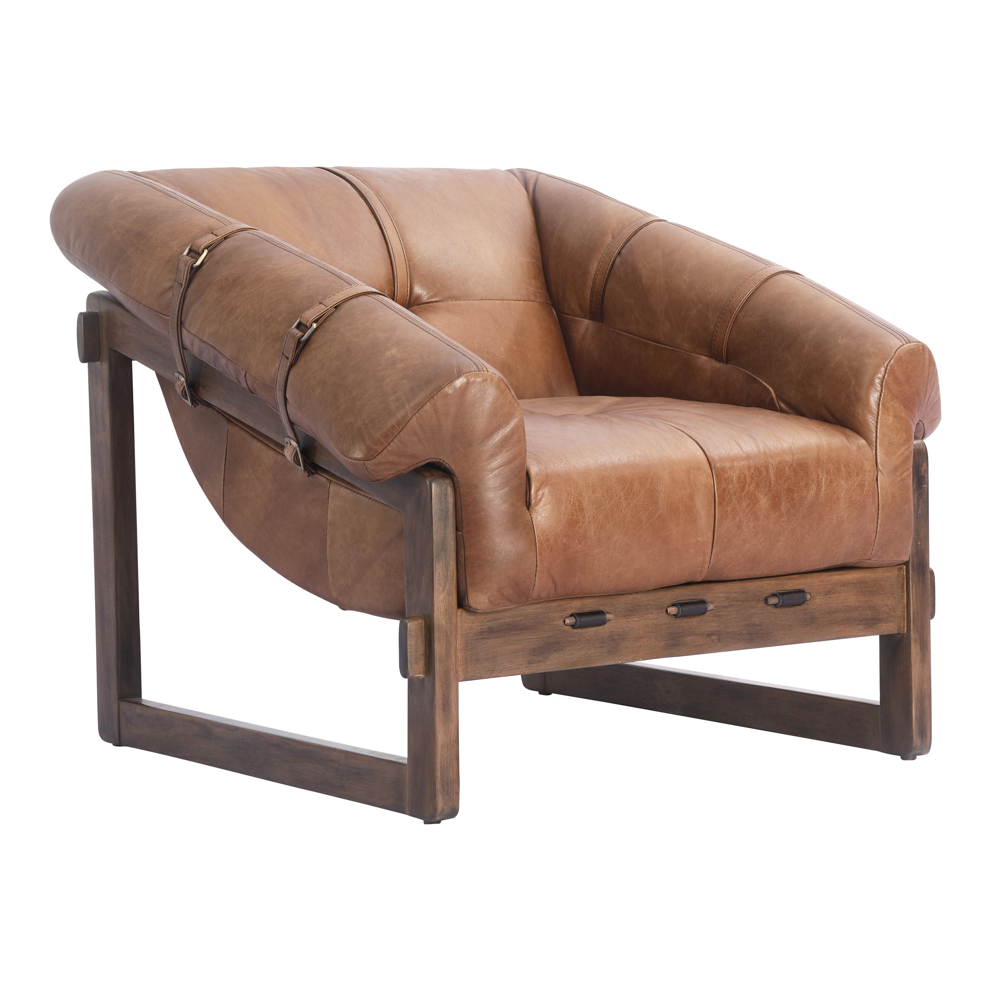 Moes Bellos Accent Chair Open Road Brown PK-1112-14