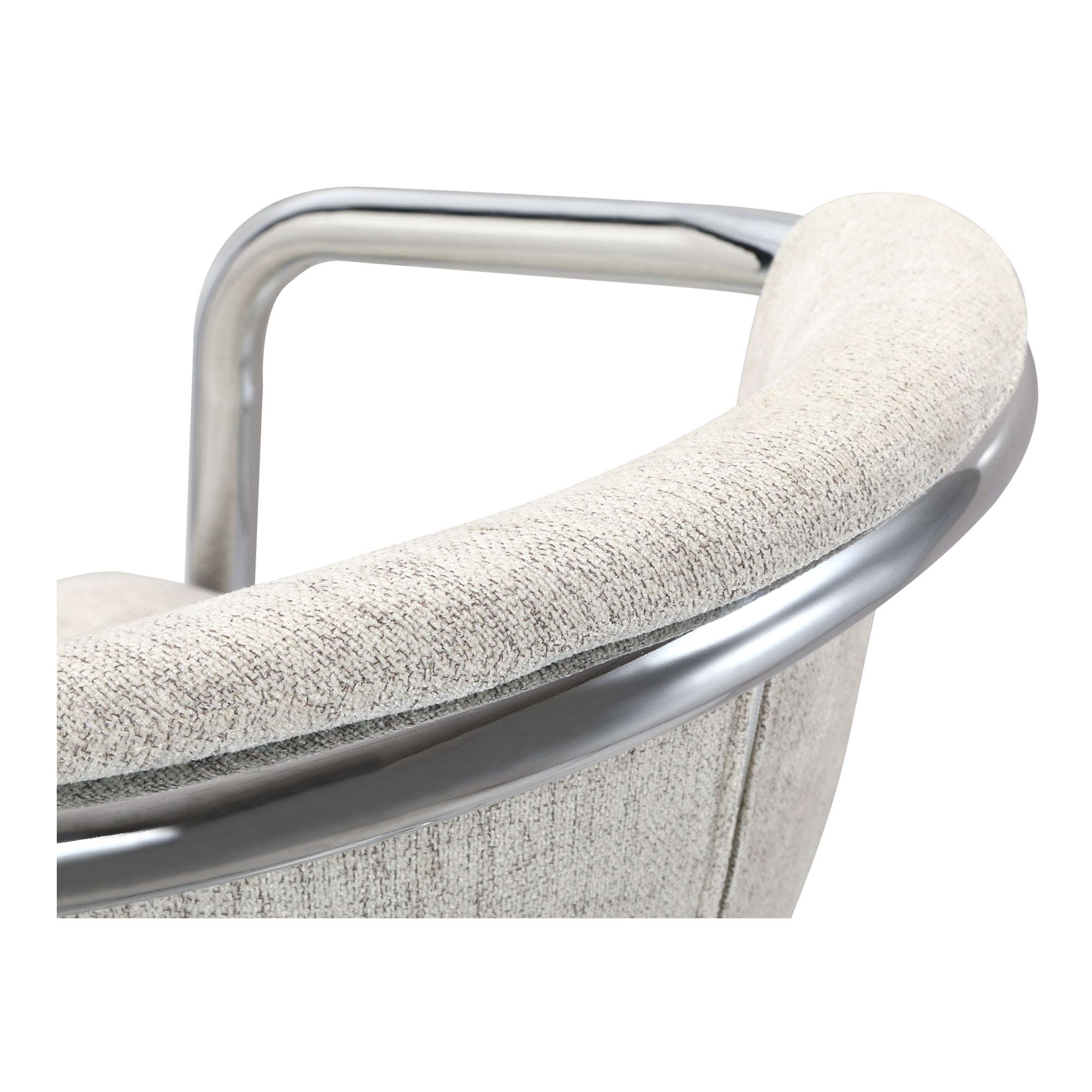 Moes Freeman Chrome Frame Counter Stool Blended Cream - Set Of Two PK-1115-37