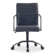 Moes Roy Office Chair Black Leather PK-1116-02