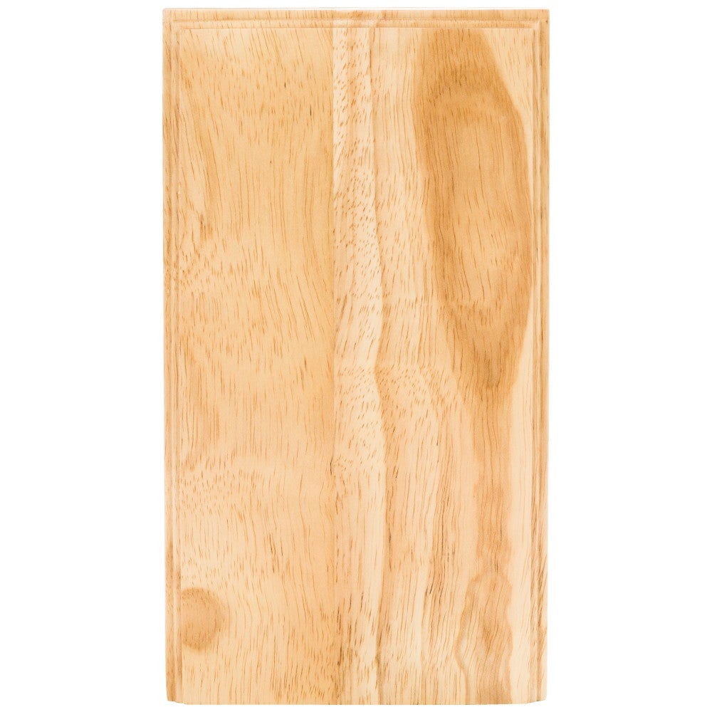 Hardware Resources 3-1/2" W x 7/8" D x 10" H Rubberwood Plinth Block