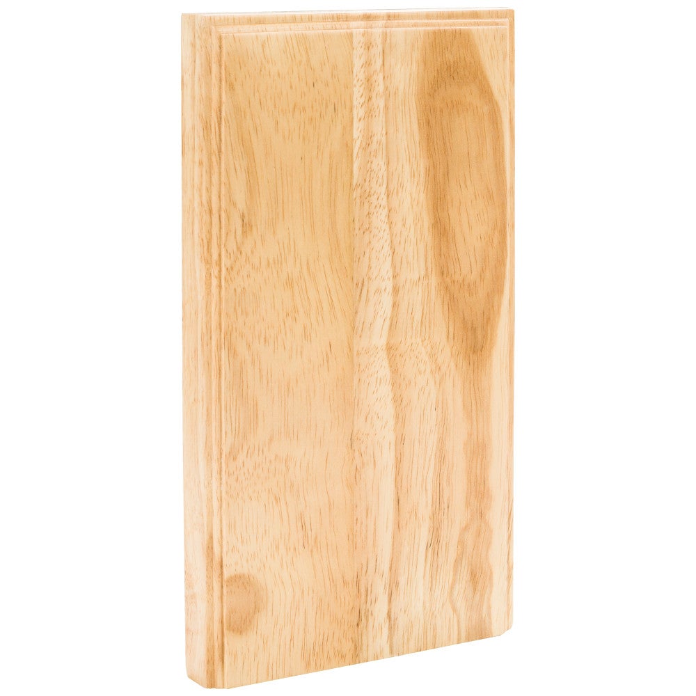 Hardware Resources 3-1/2" W x 7/8" D x 10" H Rubberwood Plinth Block