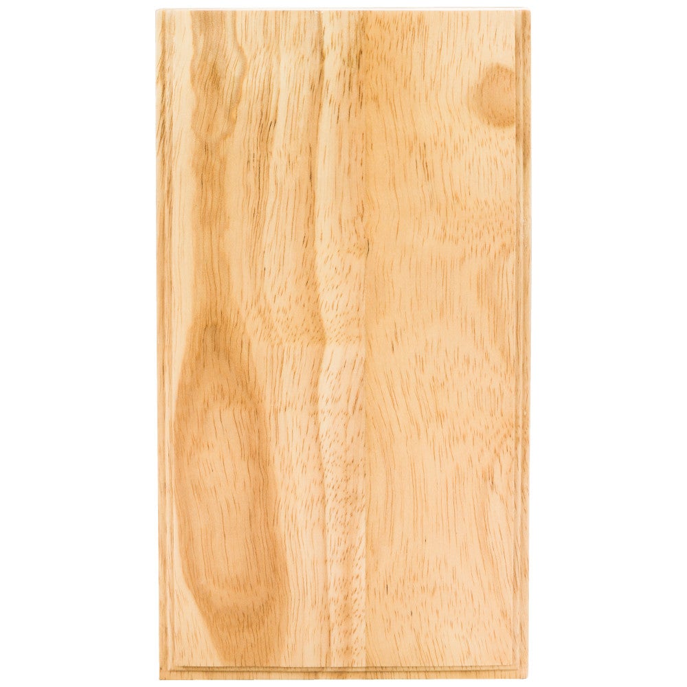 Hardware Resources 3-1/2" W x 7/8" D x 10" H Rubberwood Plinth Block