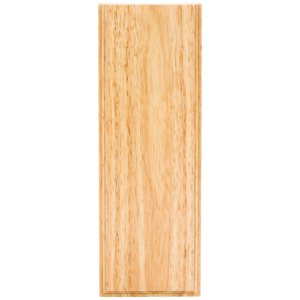 Hardware Resources 3-1/2" W x 7/8" D x 10" H Rubberwood Plinth Block