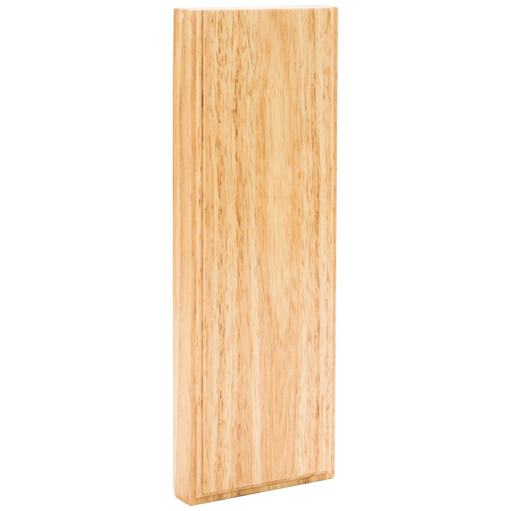 Hardware Resources 3-1/2" W x 7/8" D x 10" H Rubberwood Plinth Block