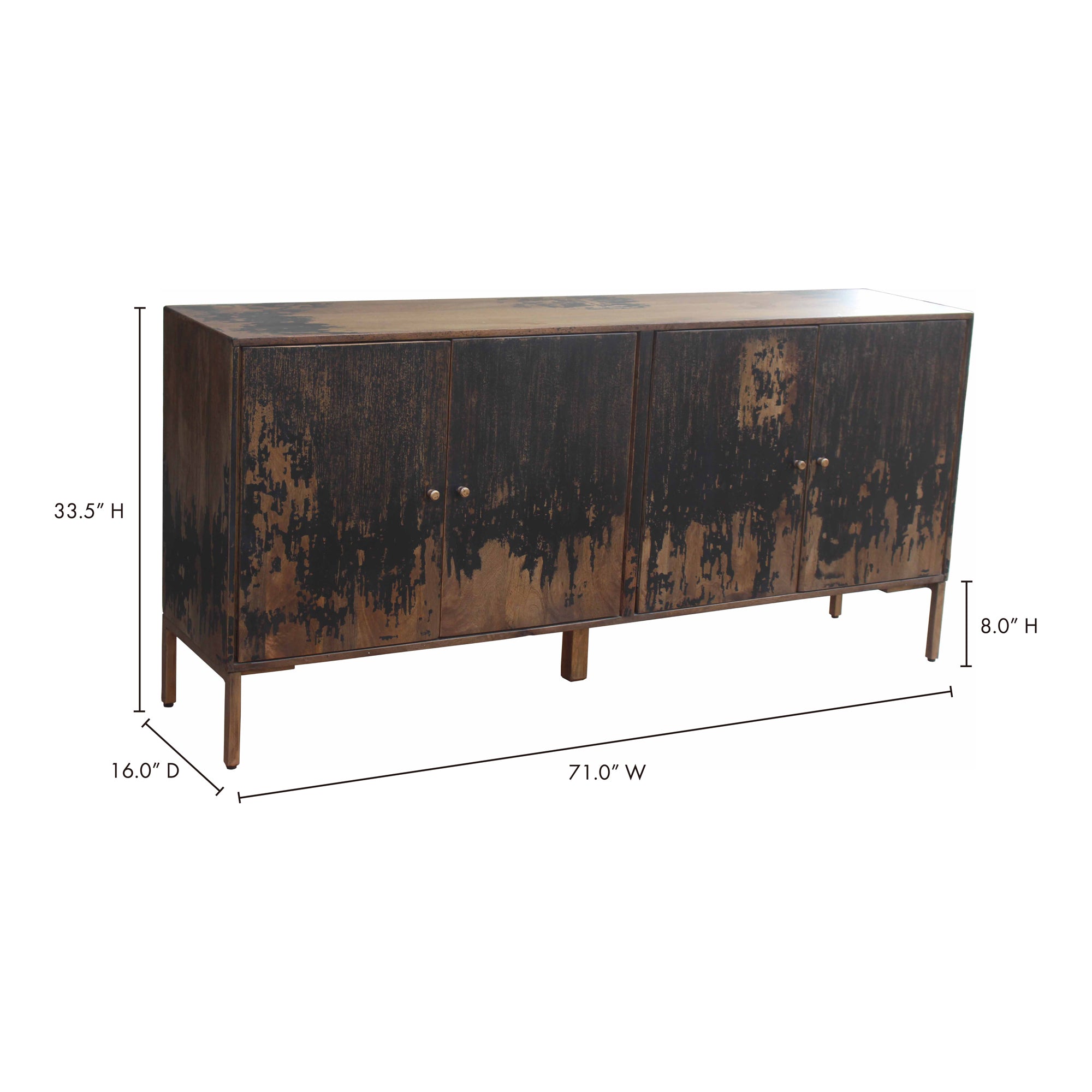Moes Artists Sideboard Large Black PP-1003-02