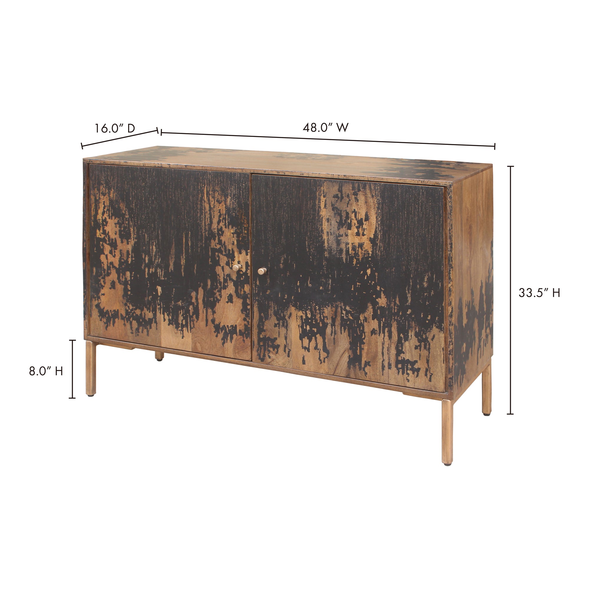 Moes Artists Sideboard Small Black PP-1015-02