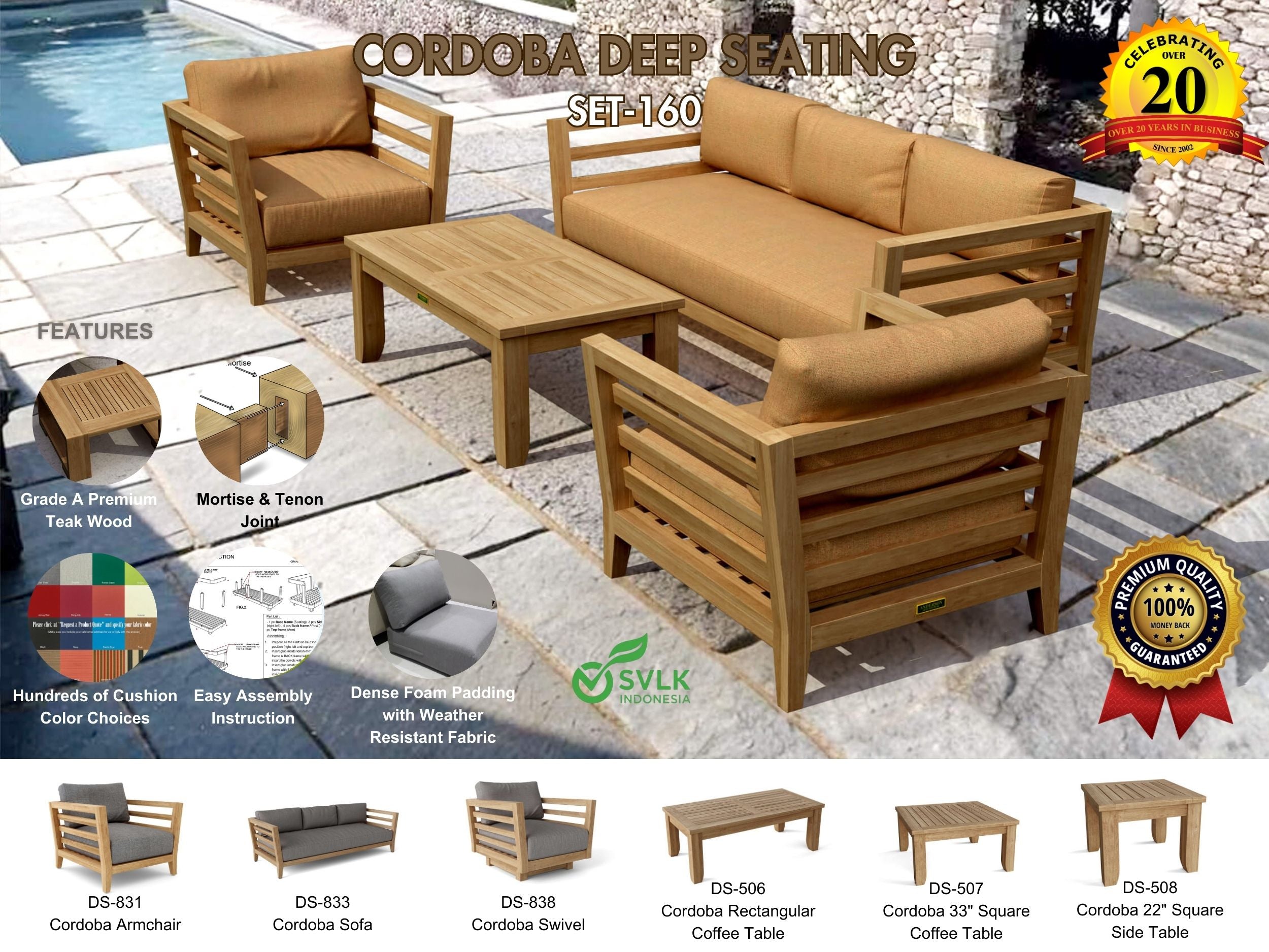 Set-160 Cordoba Deep Seating Set