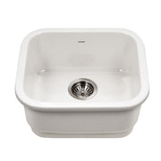 Houzer Platus 18" Fireclay Undermount Single Bowl Bar Sink