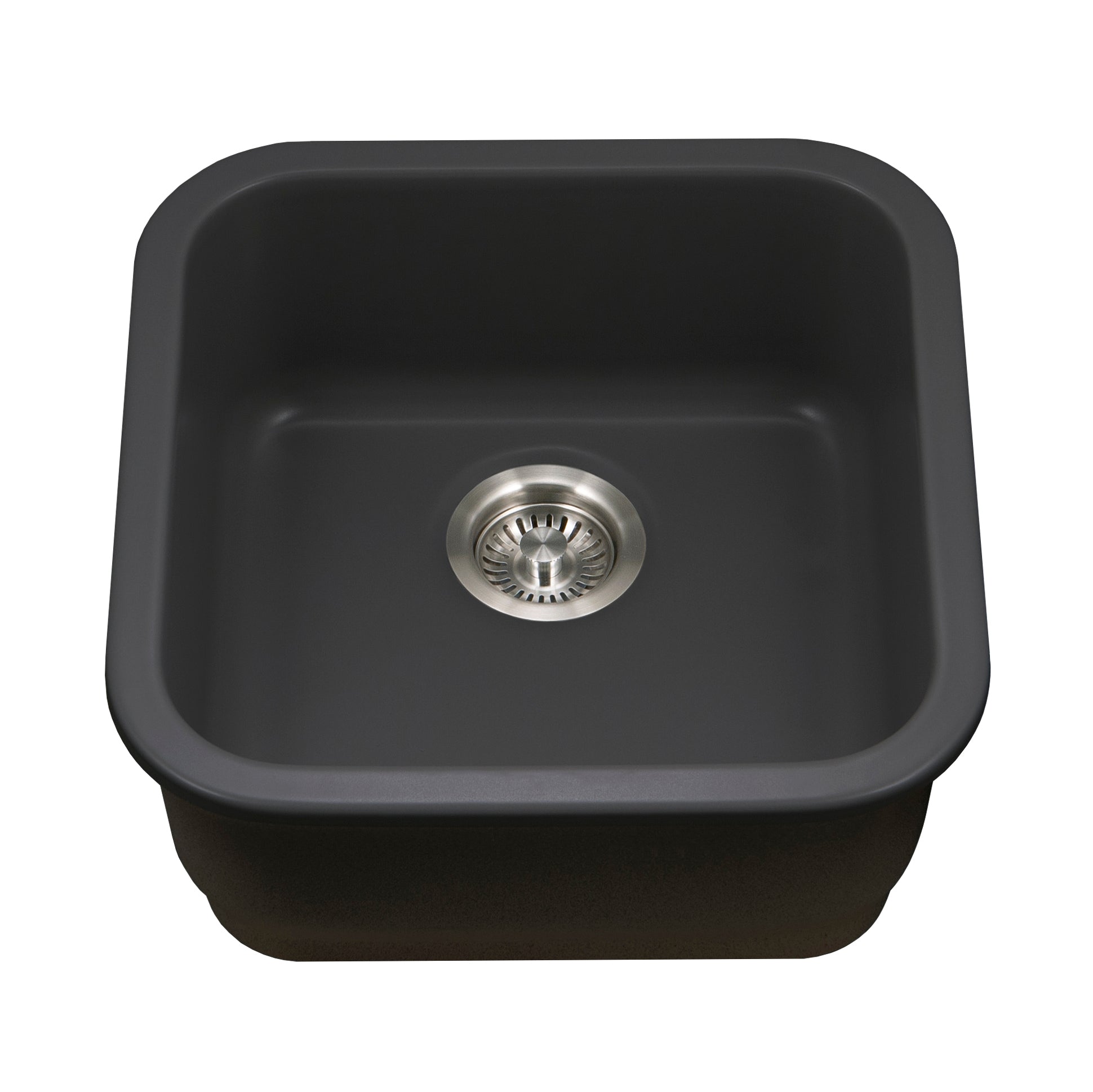 Platus Series 19" Fireclay Square Single Bowl Kitchen Sink