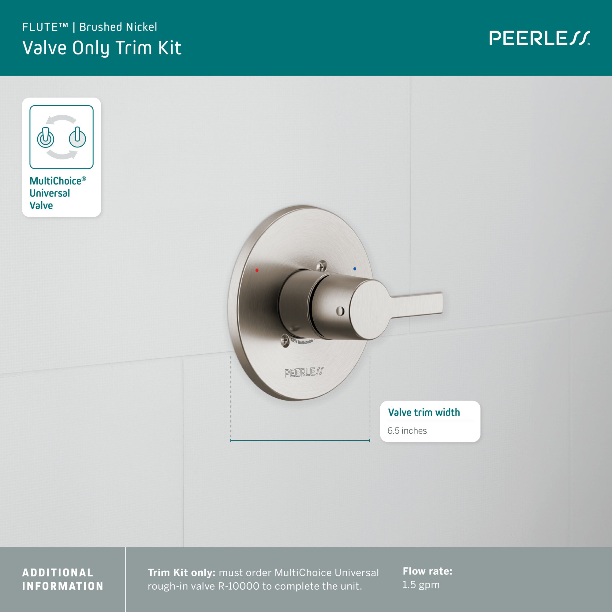 Peerless Flute™ Valve Only Trim Kit