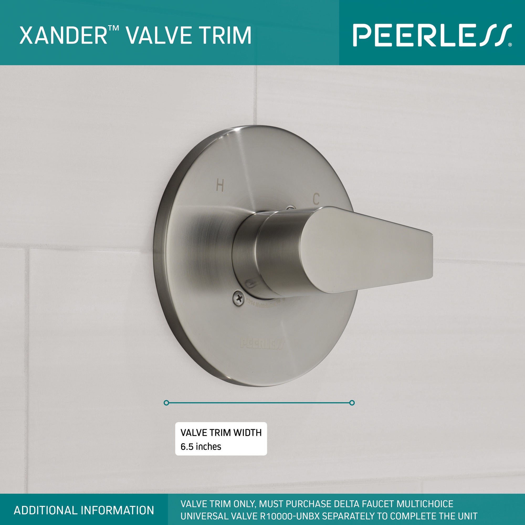Peerless Xander® Valve Only MultiChoice