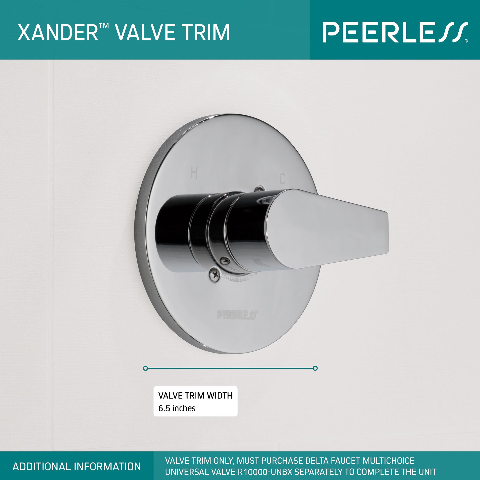 Peerless Xander® Valve Only MultiChoice