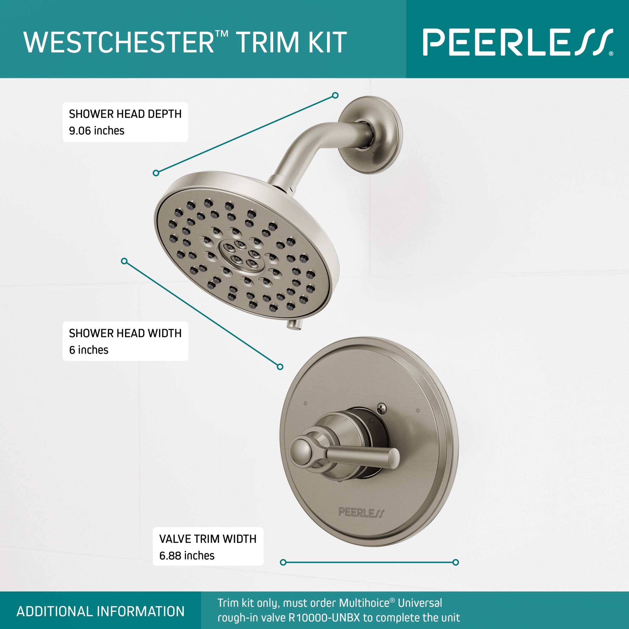 Peerless Westchester® Shower Only Trim 14S