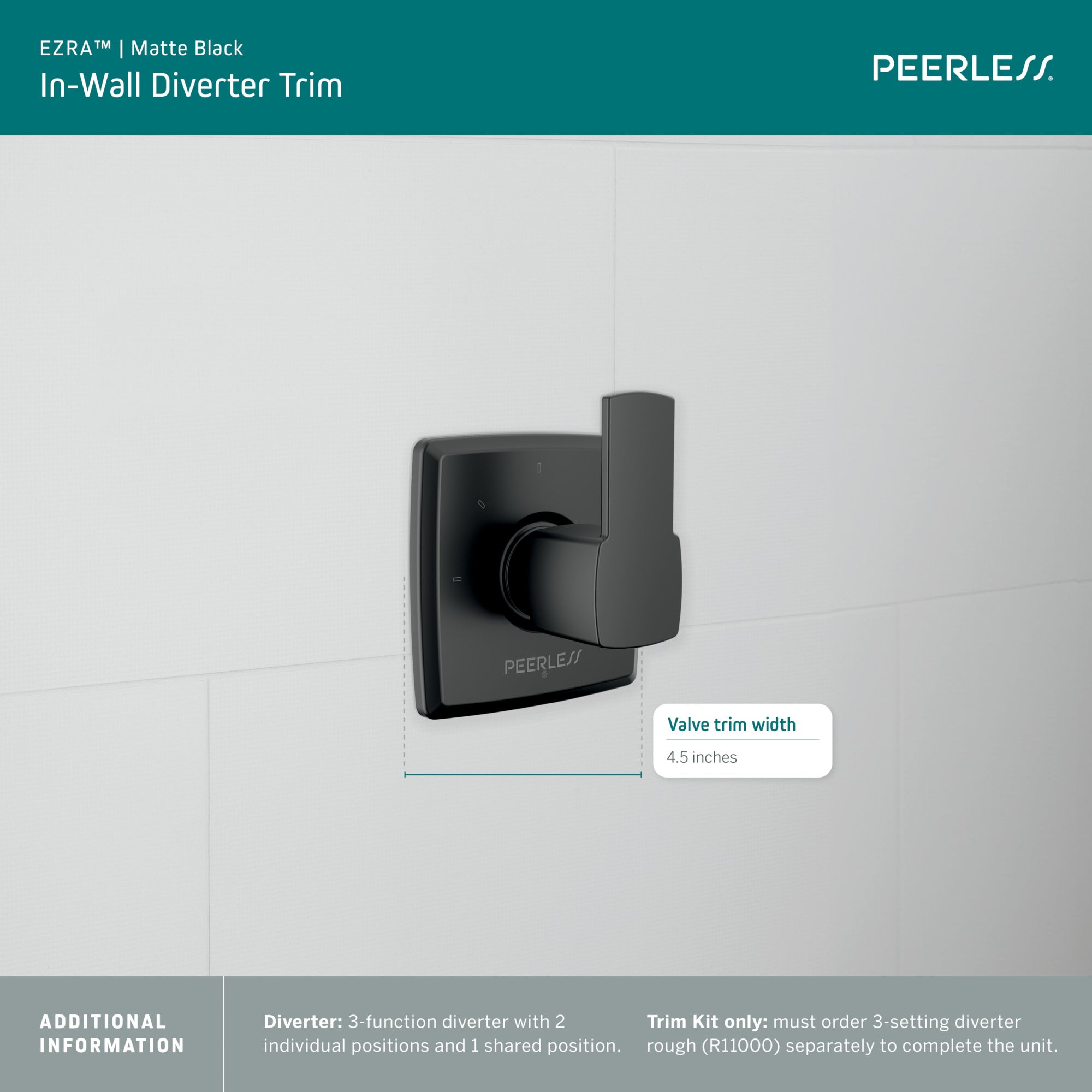 Peerless Ezra® In-Wall Diverter Trim