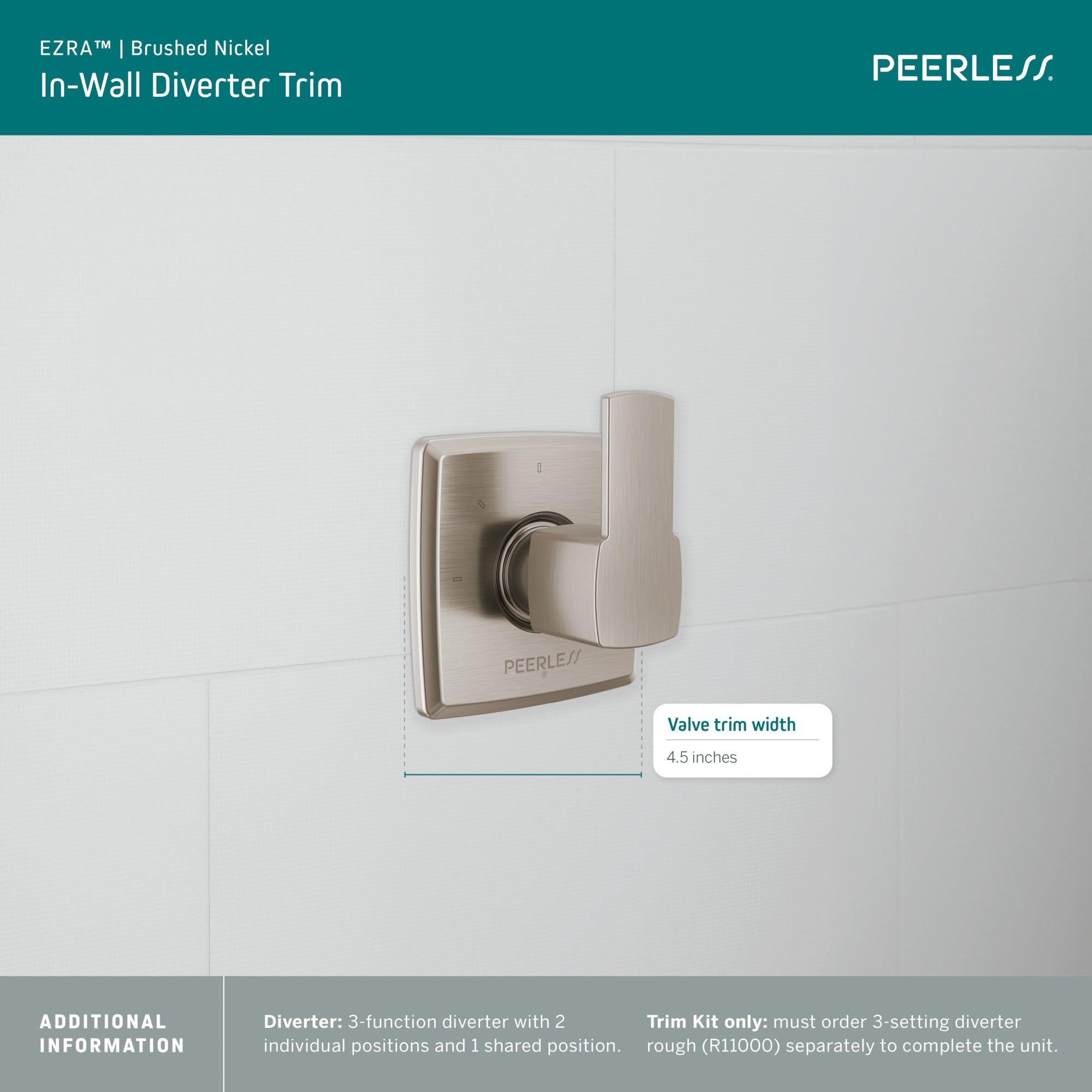 Peerless Ezra® In-Wall Diverter Trim