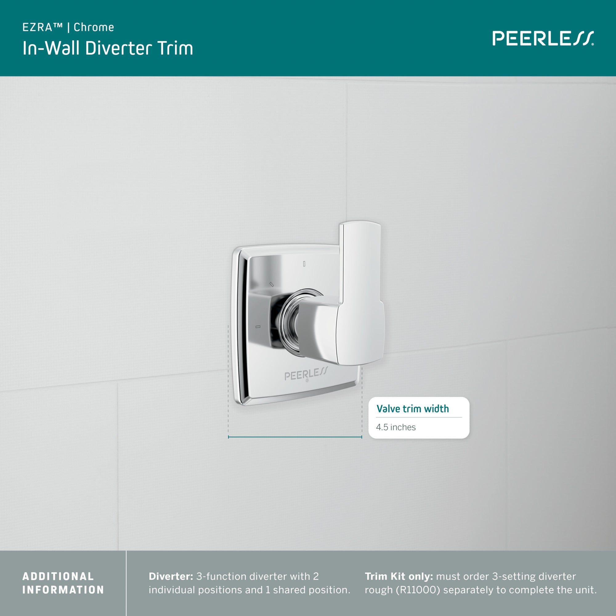 Peerless Ezra® In-Wall Diverter Trim