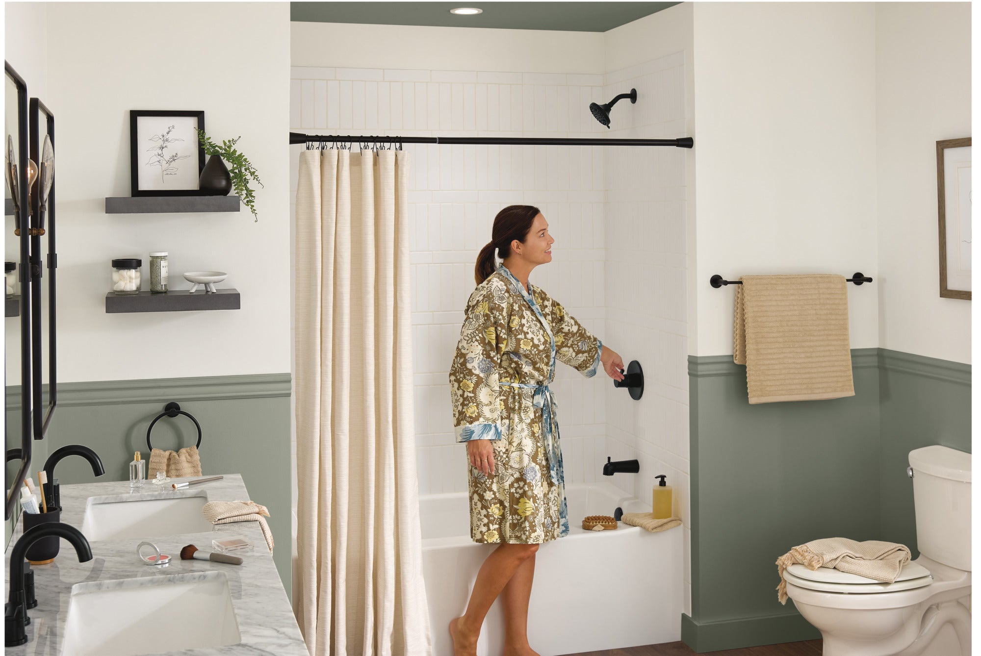 Peerless Flute™ Tub and Shower Trim Kit