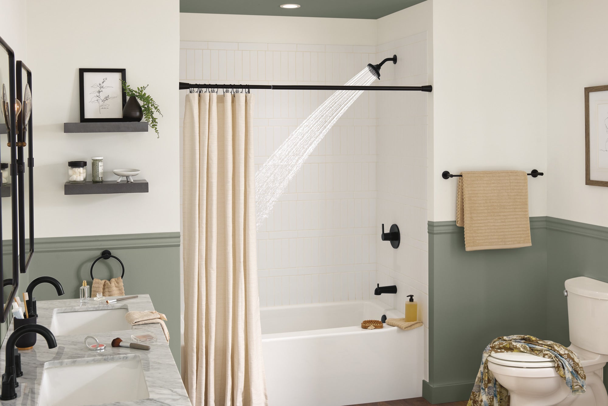 Peerless Flute™ Tub and Shower Trim Kit